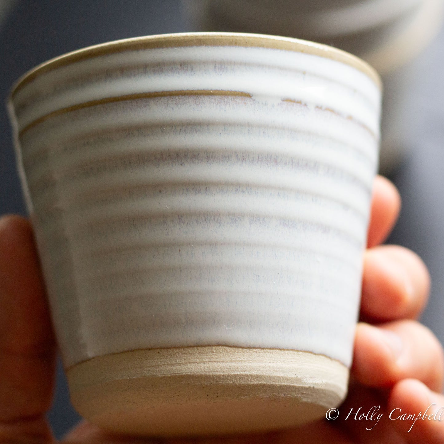 CERAMIC CUPS WITHOUT HANDLES - NORDIC WHITE