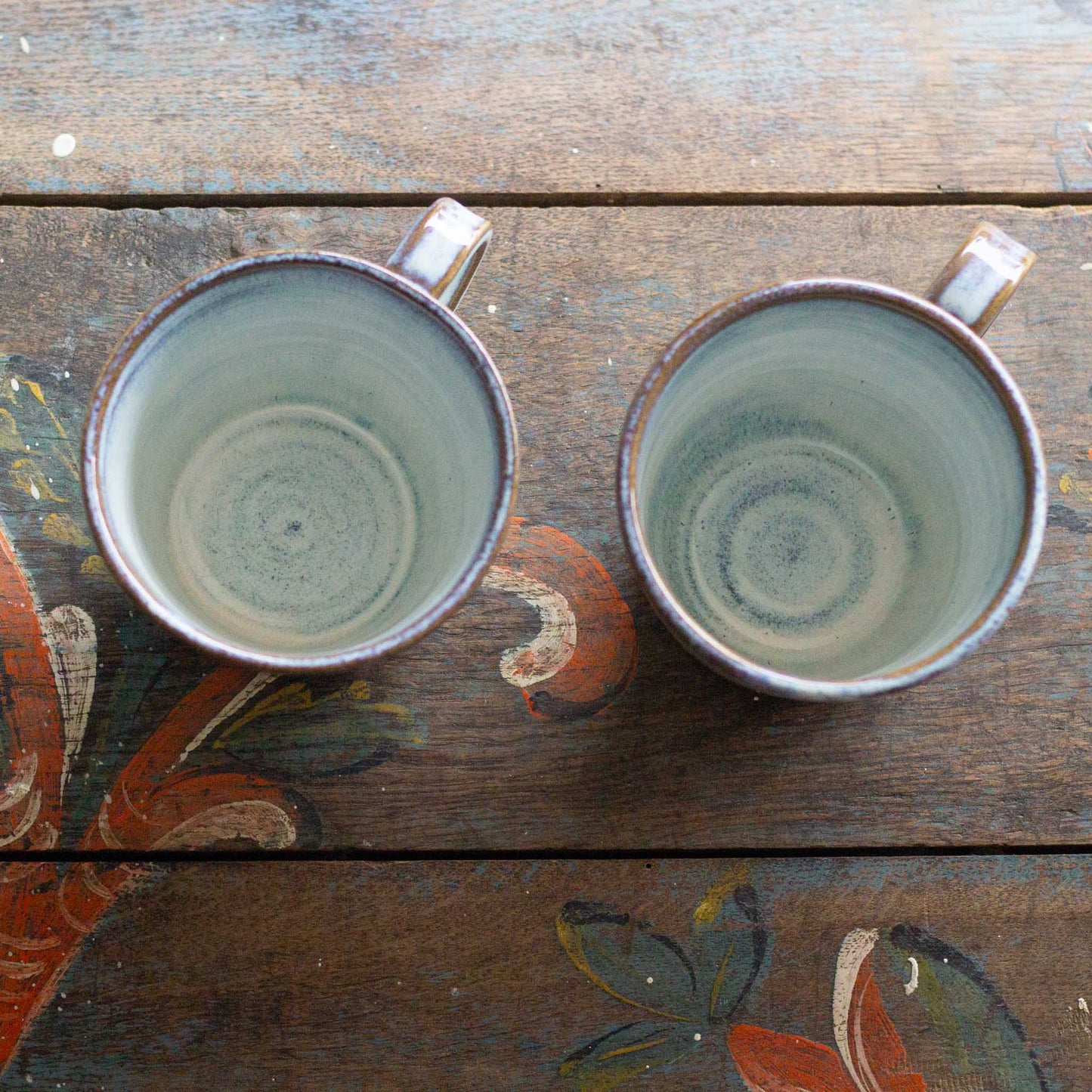 LARGE CERAMIC TEA CUPS - NORDIC BLUE - CONNECTION