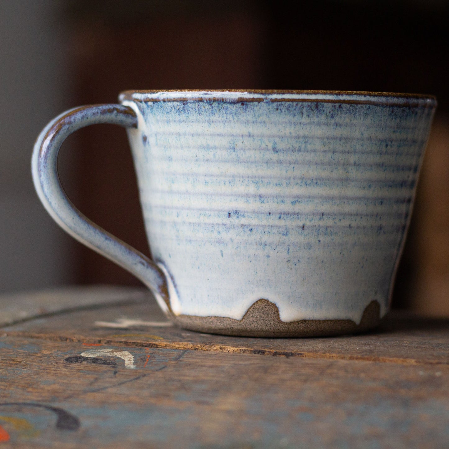LARGE CERAMIC TEA CUPS - NORDIC BLUE - CONNECTION