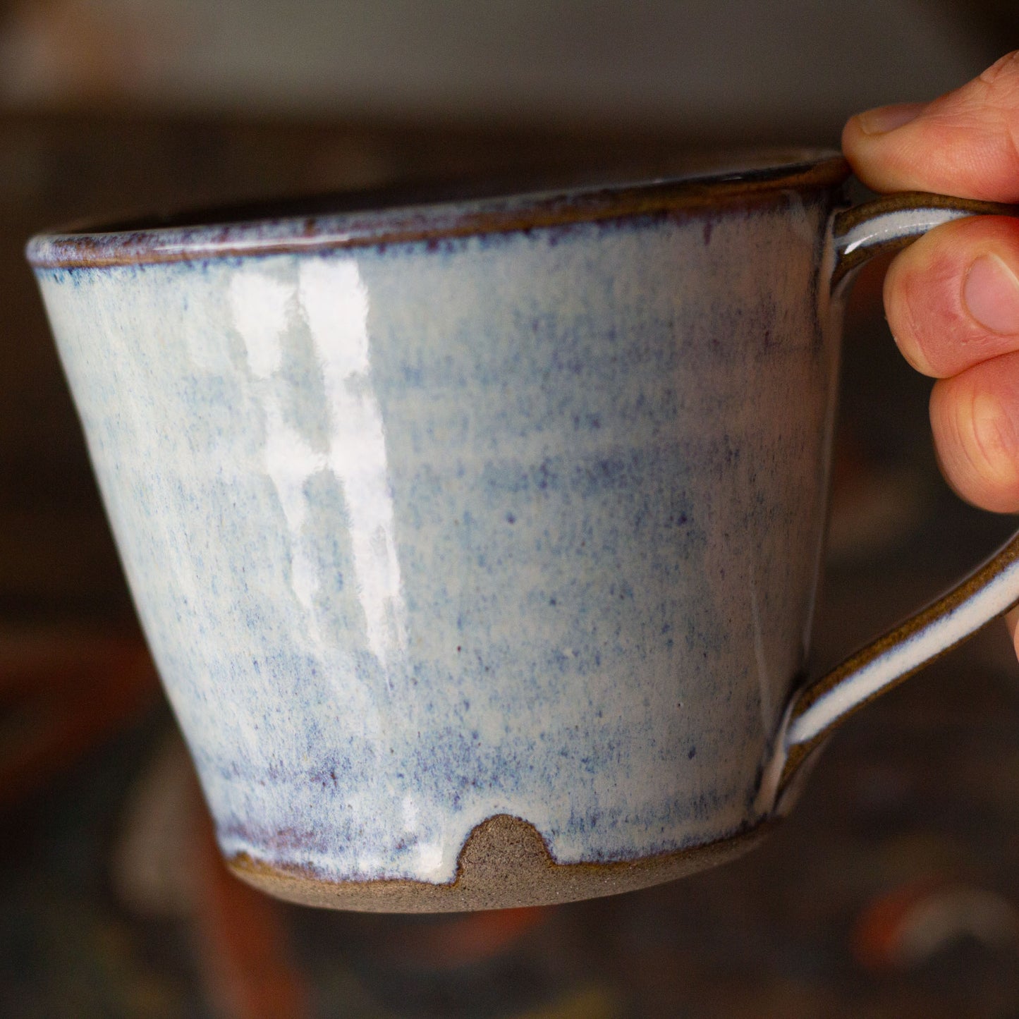 LARGE CERAMIC TEA CUPS - NORDIC BLUE - CONNECTION