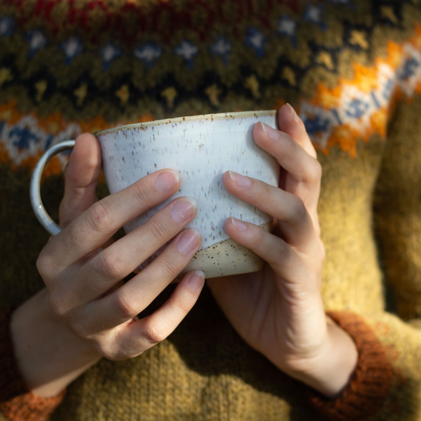 EXTRA LARGE HANDMADE CERAMIC TEA CUP - STOCKHOLM