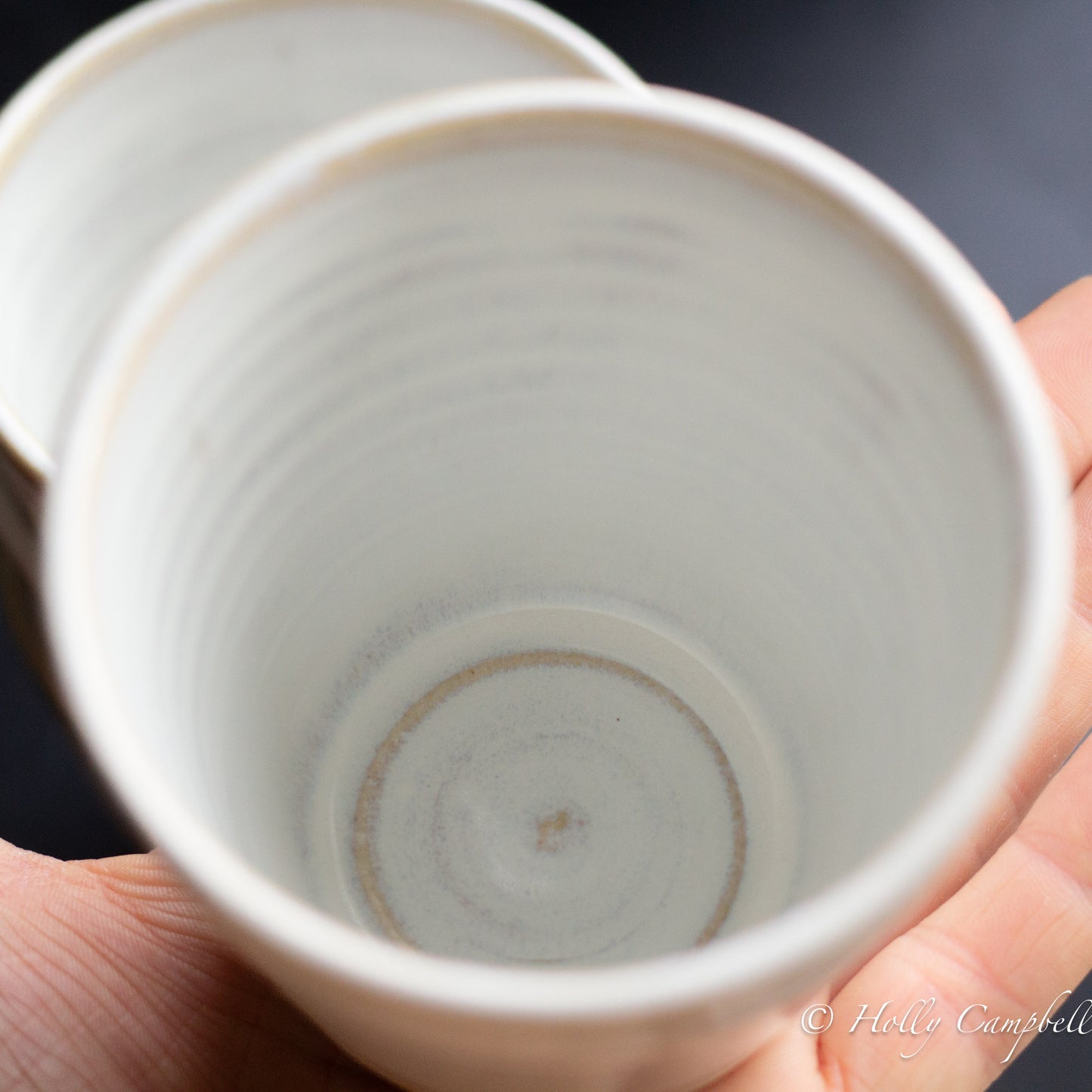 CERAMIC CUPS WITHOUT HANDLES - NORDIC WHITE