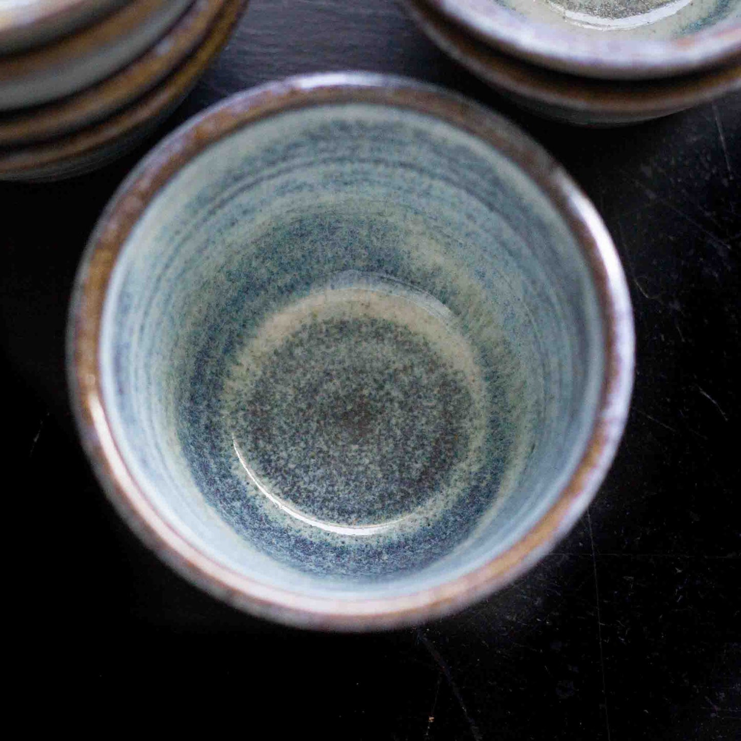 CERAMIC CUPS WITHOUT HANDLES - NORDIC BLUE - CONNECTION