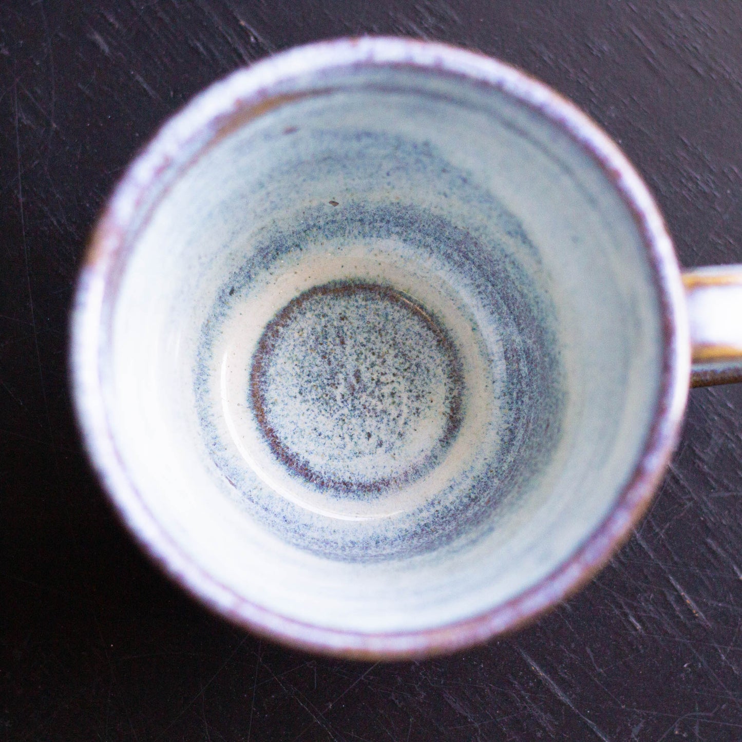 RUSTIC POTTERY TEA CUP - NORDIC BLUE