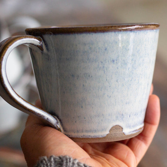 LARGE CERAMIC TEA CUPS - NORDIC BLUE - CONNECTION