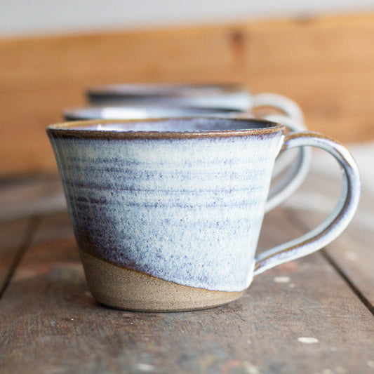 RUSTIC POTTERY TEA CUP - NORDIC BLUE