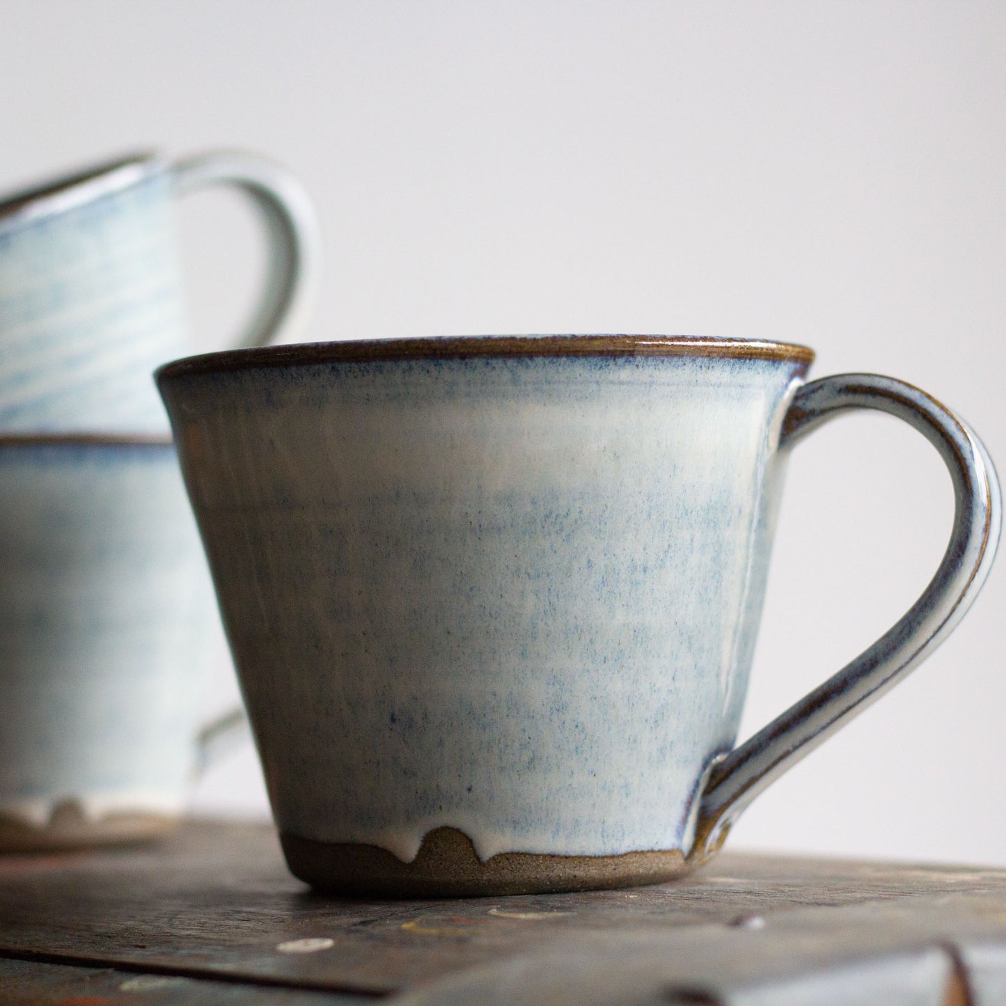 LARGE CERAMIC TEA CUPS - NORDIC BLUE - CONNECTION