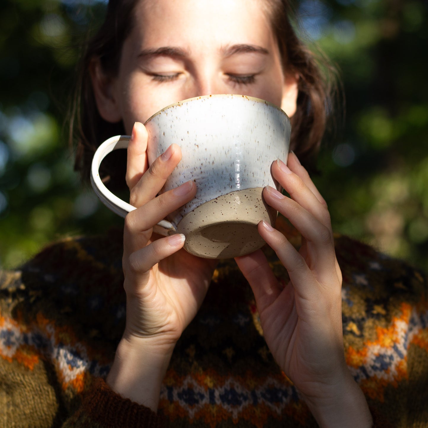 EXTRA LARGE HANDMADE CERAMIC TEA CUP - STOCKHOLM