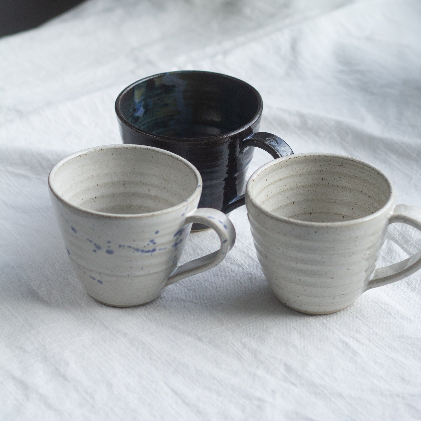 RUSTIC COFFEE CUPS -WARM WHITE