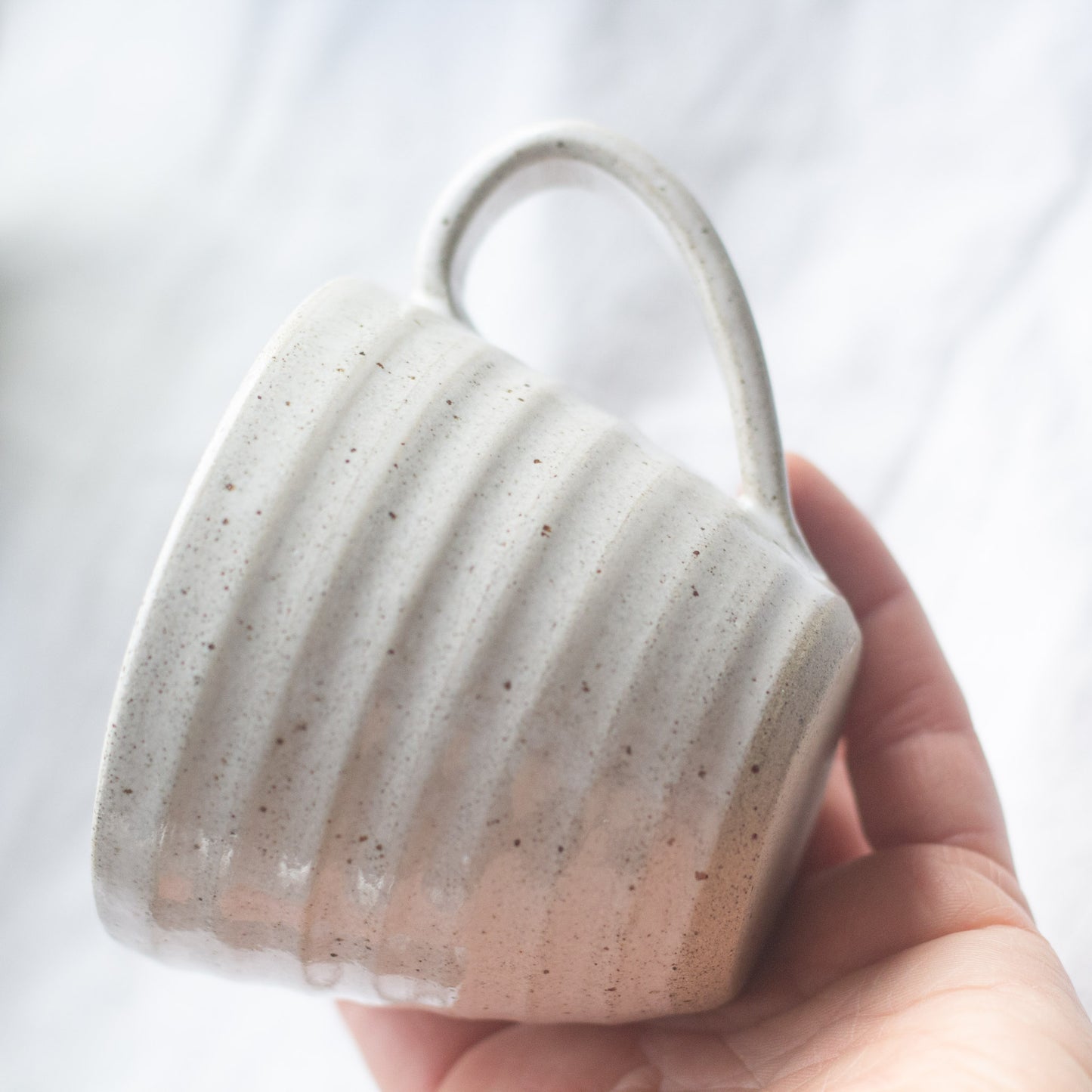 RUSTIC COFFEE CUPS -WARM WHITE